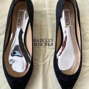 Badgley Mischka black Guardian flats